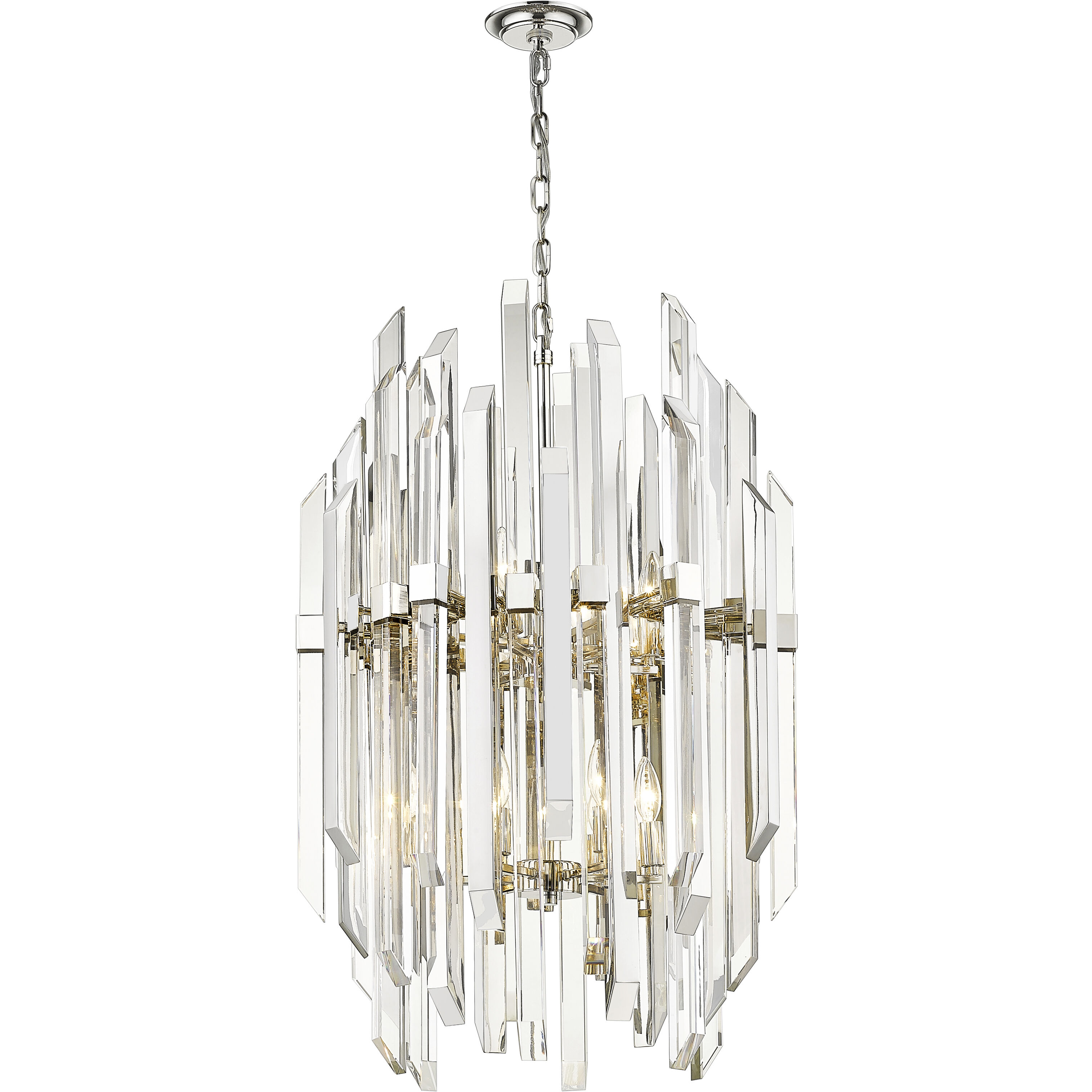 Bova 12 Light 23 inch Polished Nickel Chandelier Ceiling Light
