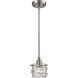 Hiver 1 Light 7 inch Brushed Nickel with Silver Mini Pendant Ceiling Light