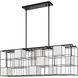 Trondheim 10 Light 46 inch Black Linear Chandelier Ceiling Light