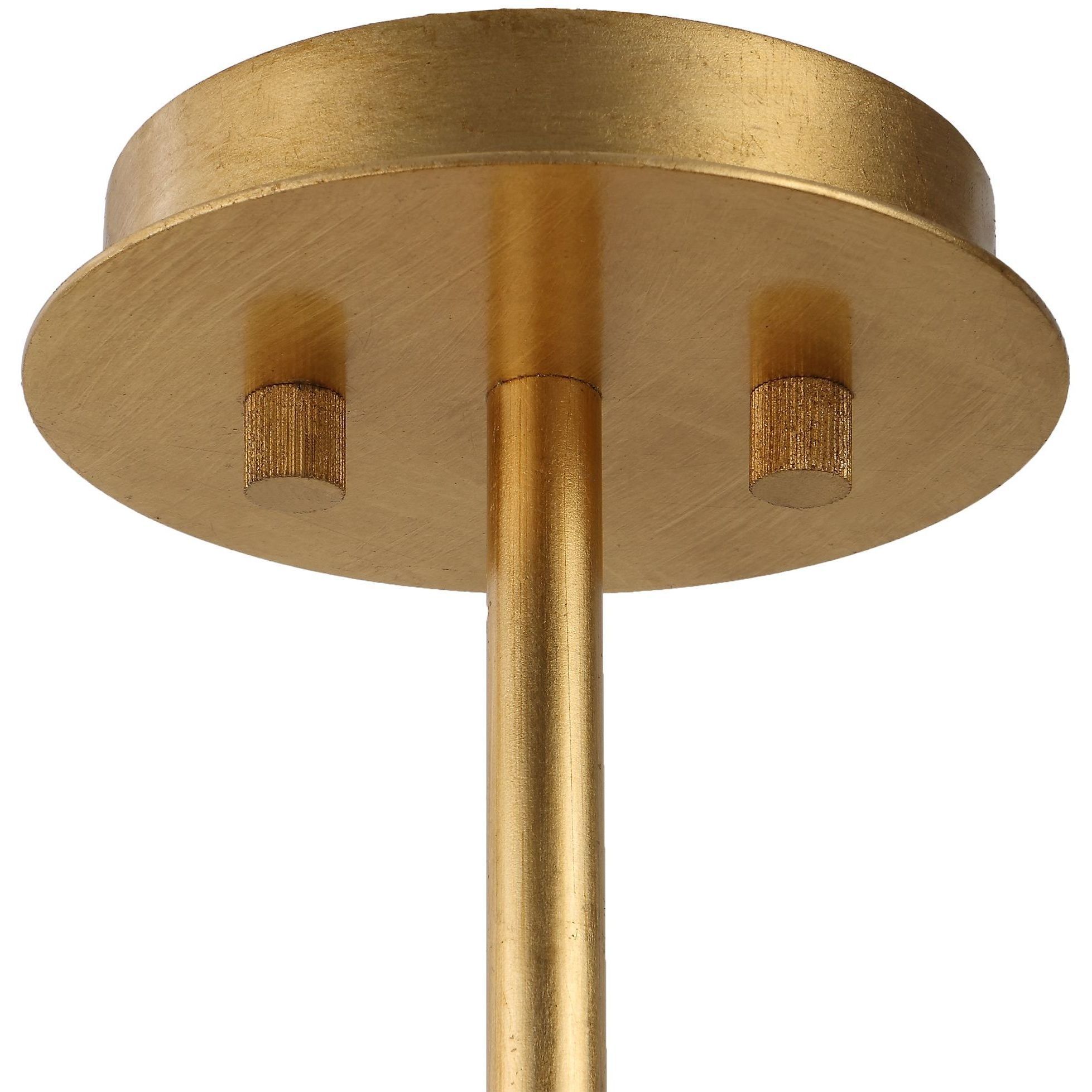 Golden 8 Light 18 inch Gold Leaf Pendant Ceiling Light