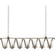 Maximus 7 Light 64 inch Pyrite Bronze Chandelier Ceiling Light