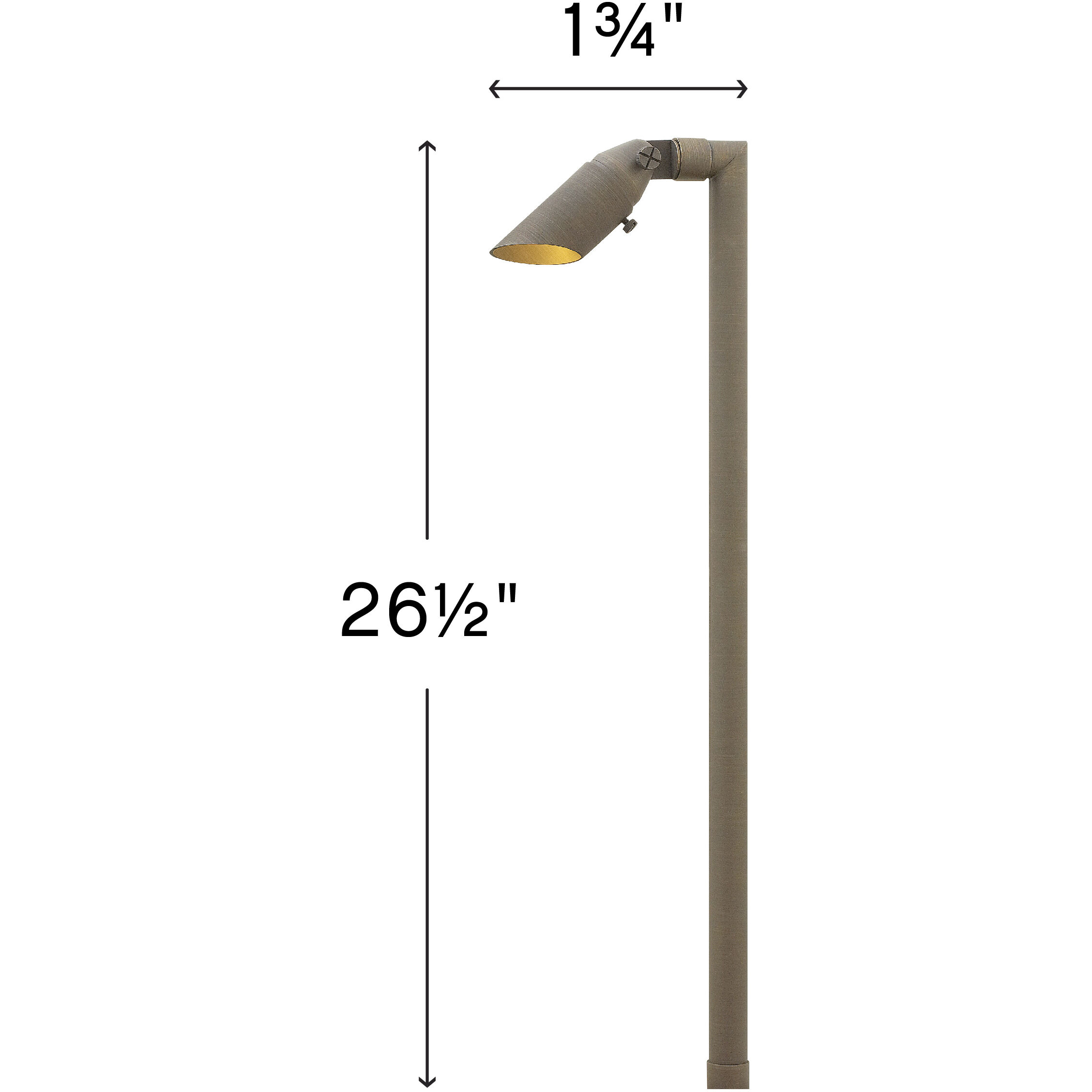 Hardy Island 12v 3.00 watt Matte Bronze Landscape Spot Light and Stem in 3W
