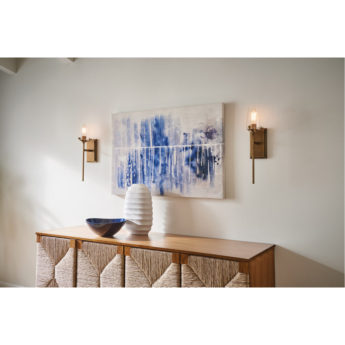 Alton 1 Light 5 inch Natural Brass Wall Bracket Wall Light