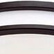 EnviroLite LED 10.3 inch Oil Rubbed Bronze Flush Mount Ceiling Light