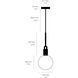 Forked LED 7.87 inch Gun Metal Pendant Ceiling Light