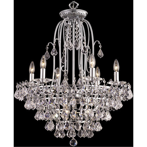 Tennyson 9 Light 25 inch Polished Chrome Crystal Chandelier Ceiling Light