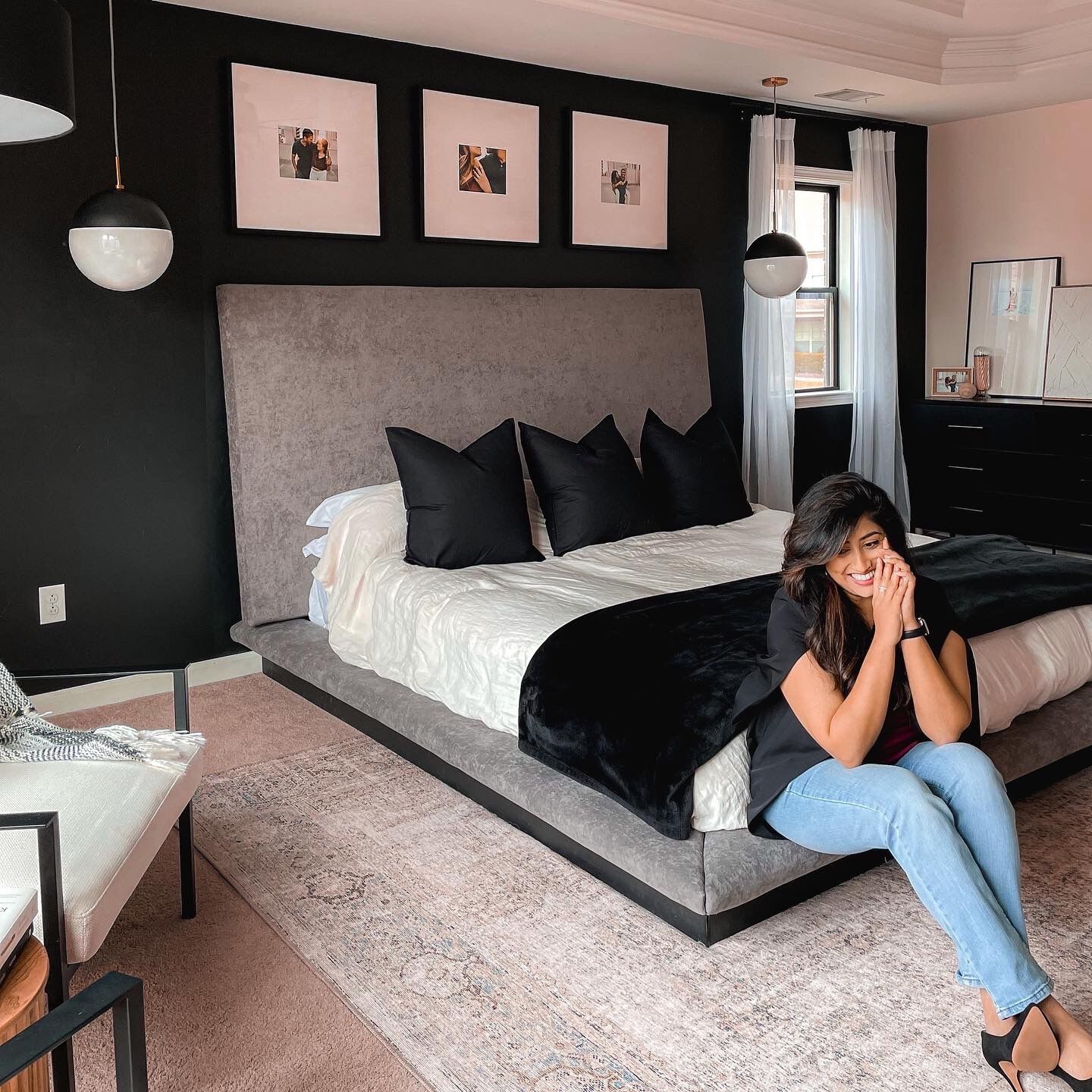 Renee 1 Light 12 inch Aged Brass/Black Pendant Ceiling Light in Aged Brass and Black