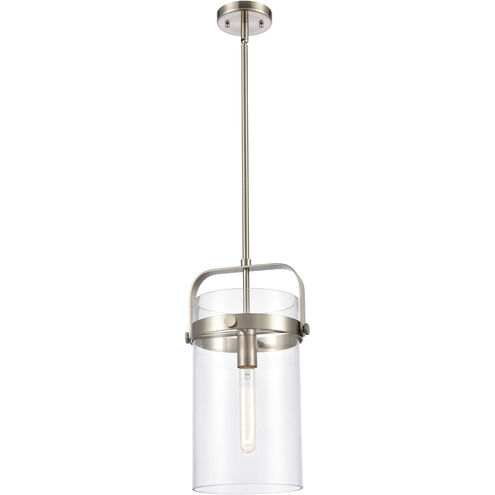 Restoration Pilaster LED 9.38 inch Brushed Satin Nickel Mini Pendant Ceiling Light, Restoration