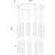 Beau 11 Light 24 inch Matte Black Chandelier Ceiling Light