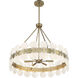 Bancroft 6 Light 30 inch Noble Brass Chandelier Ceiling Light