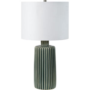 Roza 24.5 inch 100 watt Olive and Off-White Table Lamp Portable Light