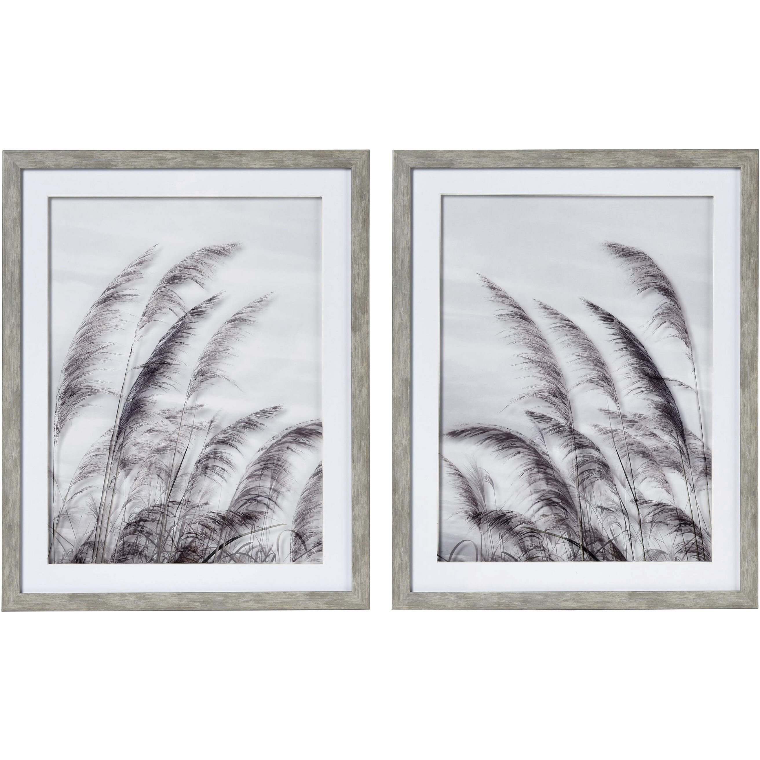 Dune Grass Gray Framed Wall Art