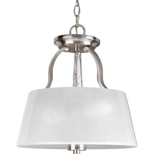 Dazzle 3 Light 14 inch Brushed Nickel Convertible Semi-Flush Ceiling Light