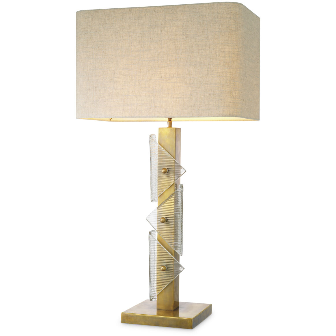 Mirabella 39.37 inch 60 watt Vintage Brass Table Lamp Portable Light