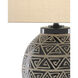 Himba 28 inch 150.00 watt Glossy Black/Sand Table Lamp Portable Light