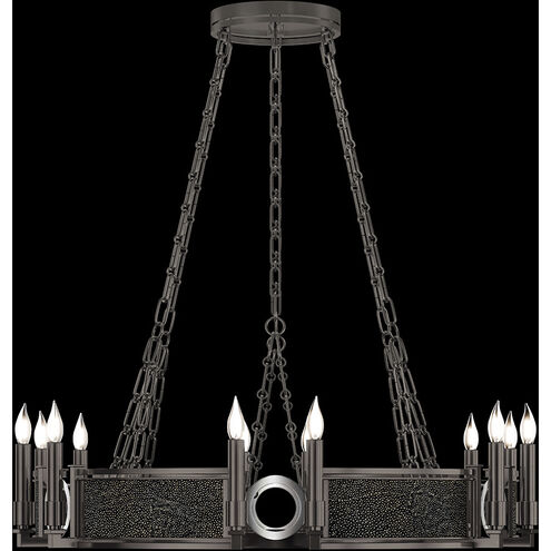 Mirage 12 Light 35.75 inch Black Chandelier Ceiling Light
