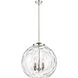 Ballston Athens Water Glass LED 17.88 inch Polished Nickel Statement Pendant Ceiling Light