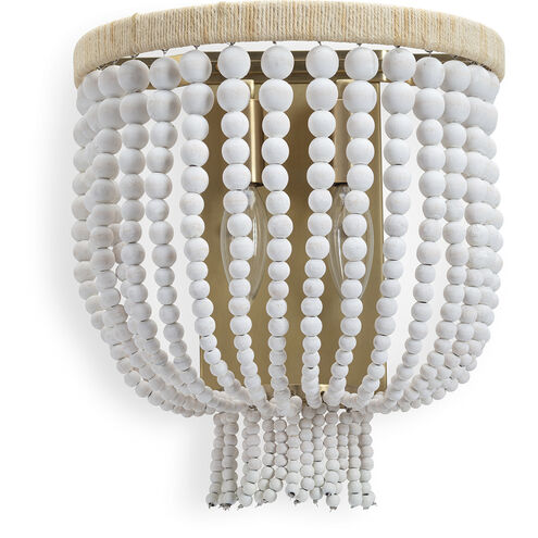 Milos 2 Light 10 inch White Wall Sconce Wall Light