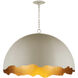 Tamago 1 Light 35.25 inch Smoky Olive and Contemporary Gold Pendant Ceiling Light, Hiroshi Koshitaka Collection