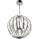 Abia LED 34 inch Chrome Up Chandelier Ceiling Light