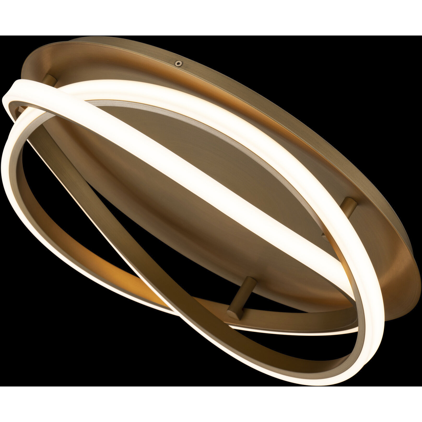 Veloce 1 Light 18 inch Aged Brass Semi-Flush Mount Ceiling Light