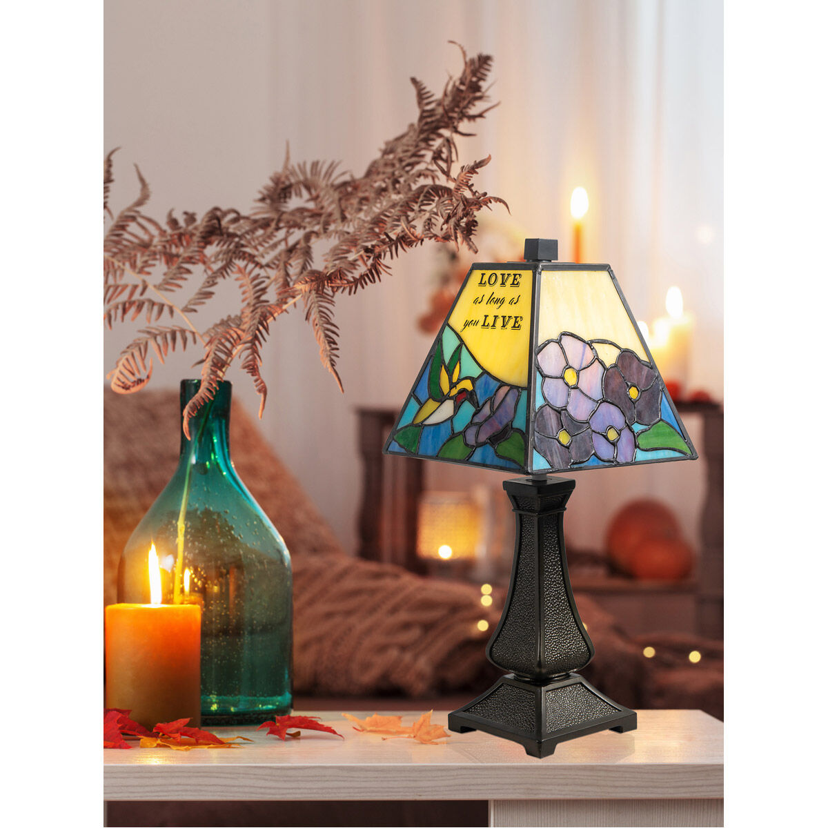 Dale Tiffany Inspirational LED Garden Tiffany Accent Lamp TA20259