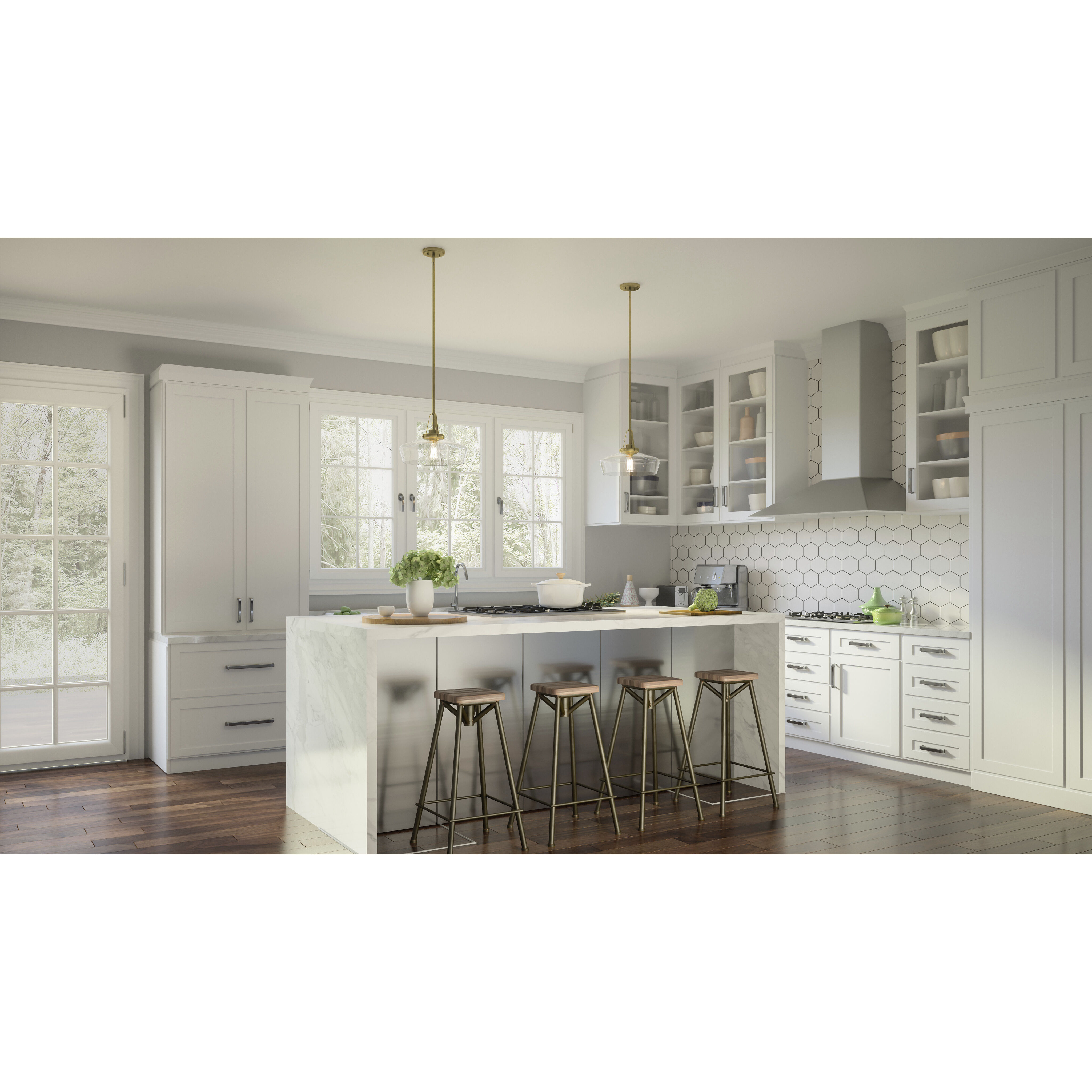 Haven 1 Light 14 inch Aged Brass Pendant Ceiling Light