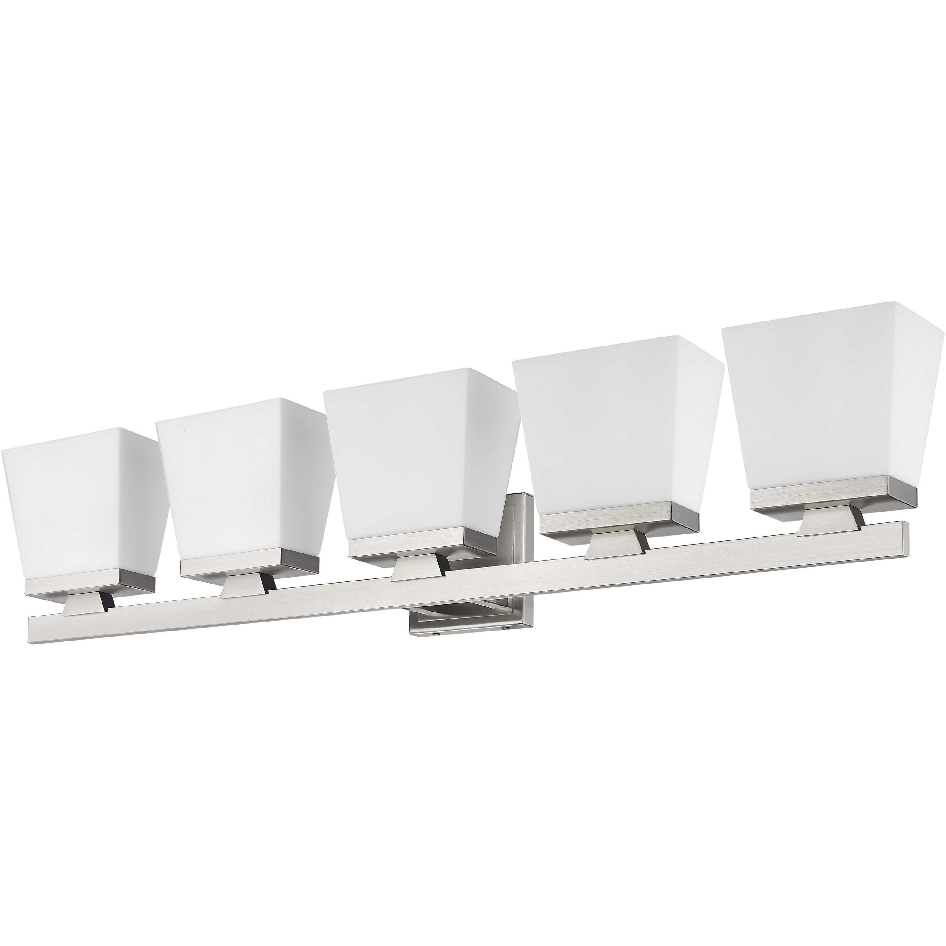 Astor 5 Light 36 inch Brushed Nickel Vanity Wall Light