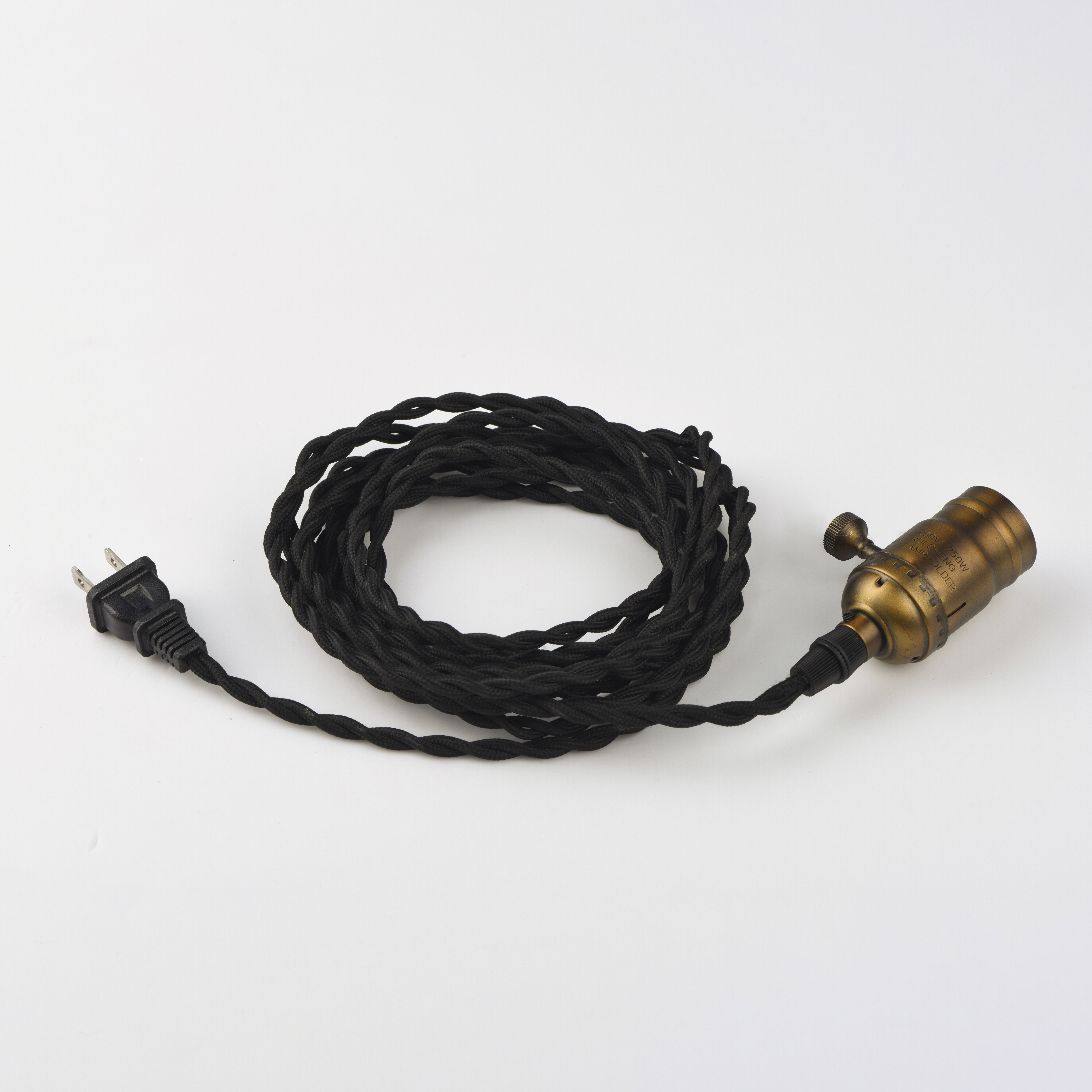 Early Electric 1 Light 2 inch Black/Antique Brass Single Pendant Ceiling Light