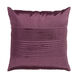 Solid Pleated 18 X 18 inch Plum Pillow Kit, Square