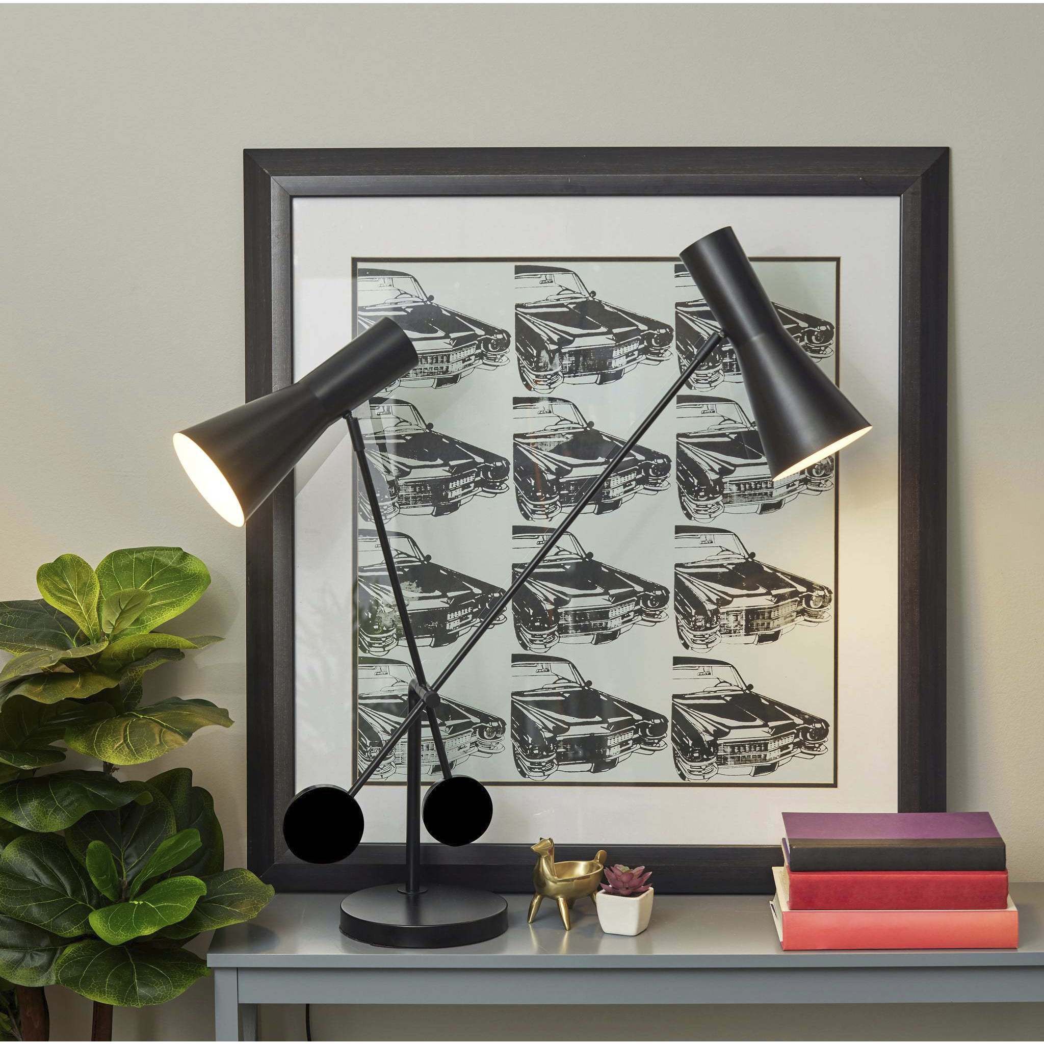 Bond 34 inch 40.00 watt Black Desk Lamp Portable Light, ADS360