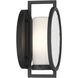 Halin 1 Light 9 inch Sand Coal Black Outdoor Wall Sconce