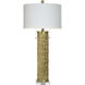 Cameron 34.75 inch 60.00 watt Silver and Champagne and Clear Table Lamp Portable Light