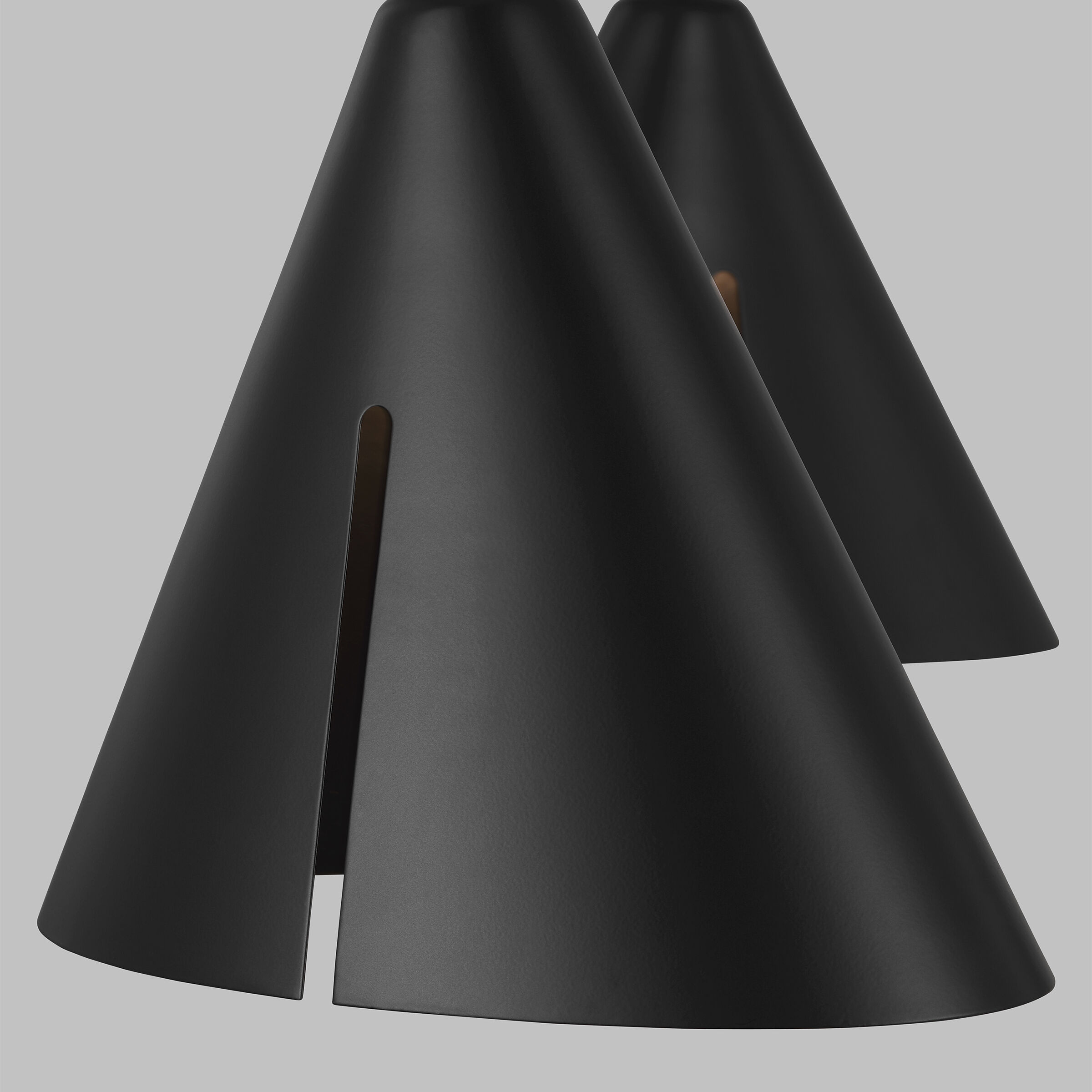 Kelly by Kelly Wearstler Cambre 3 Light 32.38 inch Midnight Black and Burnished Brass Chandelier Ceiling Light in Midnight Black / Burnished Brass