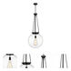 Beacon 1 Light 17.75 inch Matte Black Pendant Ceiling Light