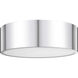 Harley 3 Light 16 inch Chrome Flush Mount Ceiling Light