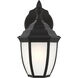Bakersville 1 Light 11 inch Black Outdoor Wall Lantern, Small