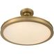 Cameron 1 Light 24 inch Brushed Champagne Brass Semi-Flush Mount Ceiling Light
