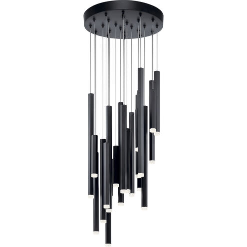 Soho LED 15 inch Black Cluster Pendant Ceiling Light