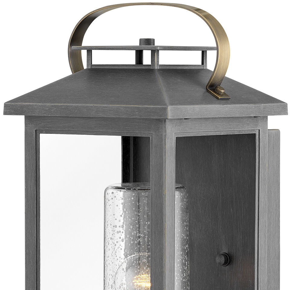 Coastal Elements Atwater LED 18 inch Ash Bronze Outdoor Wall Mount Lantern, Medium