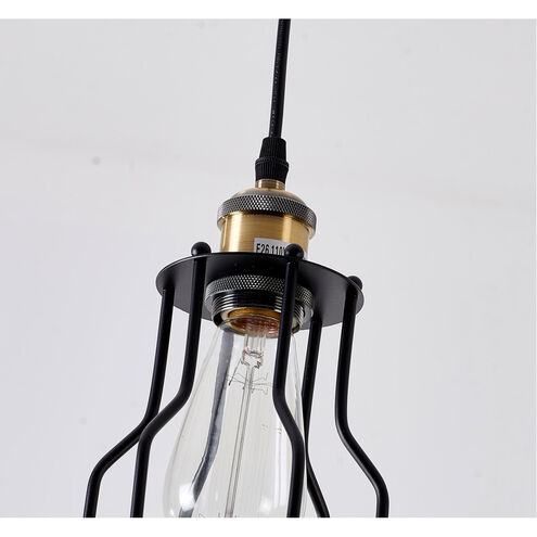 Canada 1 Light 6 inch Black Single Pendant Lighting Ceiling Light