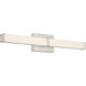 Mandi 23.75 inch Brushed Steel Vanity/Bath Bar Wall Light