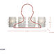 Brilliance 4 Light 31.15 inch Chrome Bath Vanity Light Wall Light