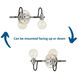 Axle 2 Light 16 inch Brushed Nickel Bath Vanity Wall Light
