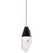Martini LED 5.88 inch Black Mini Pendant Ceiling Light in Optic Haze, Beyond