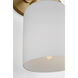 Richard June Liora 1 Light 5.21 inch Estate Brass Wall Sconce Wall Light