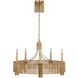 Fisher Weisman Sutton LED 34.25 inch Antique-Burnished Brass Chandelier Ceiling Light