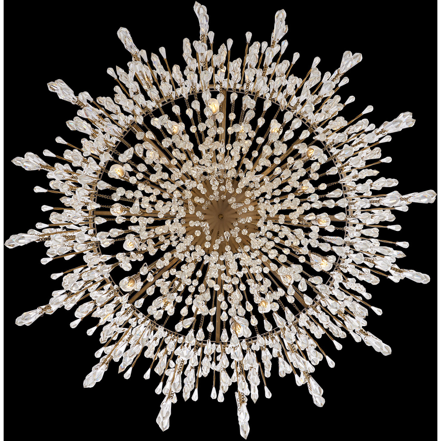 Frangia 18 Light 34 inch Brushed Champagne Gold Pendant Ceiling Light