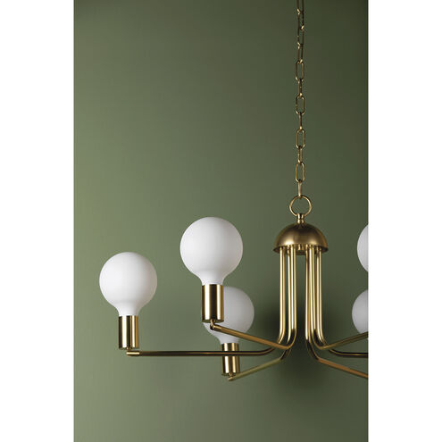 Blakely 6 Light 16 inch Aged Brass Chandelier Ceiling Light