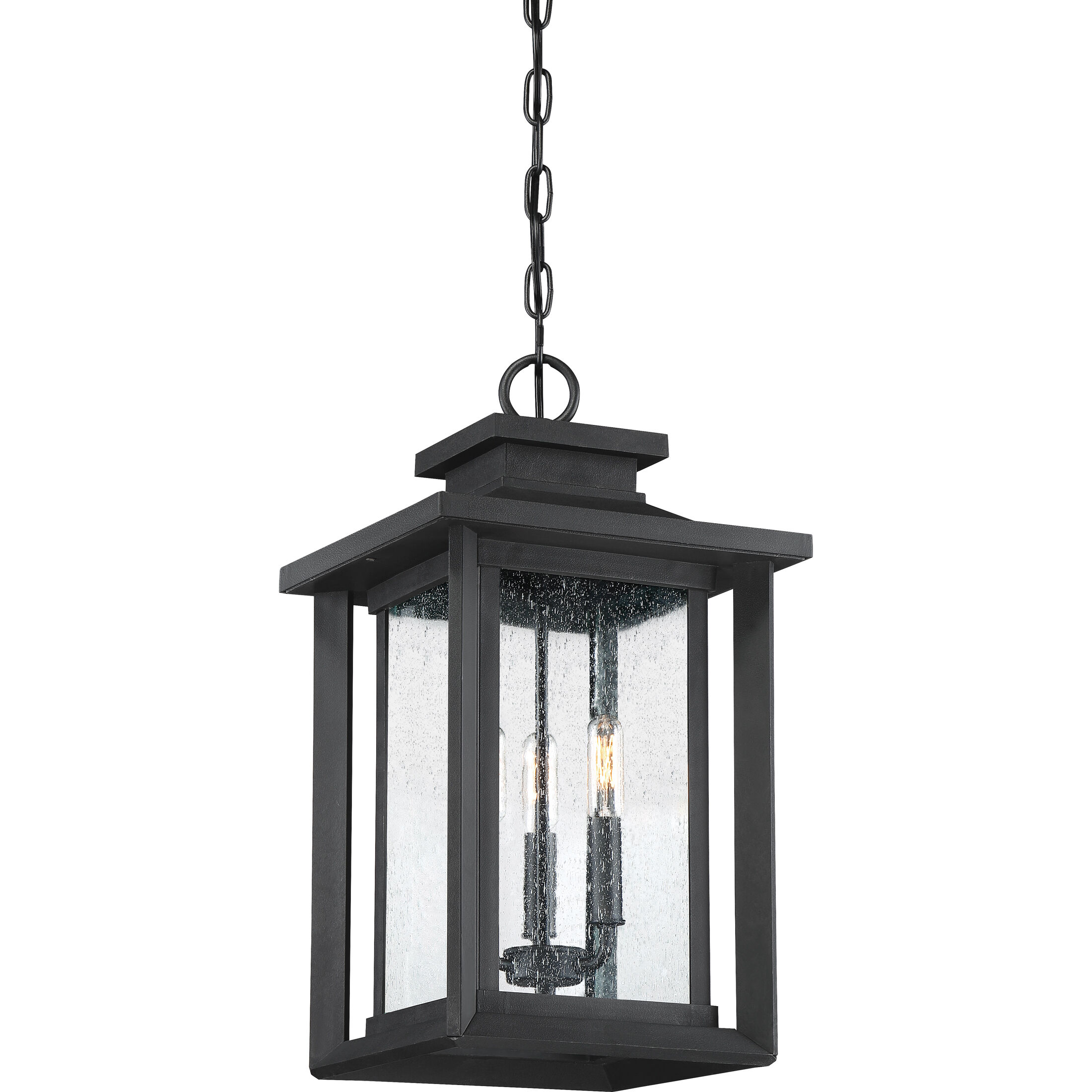 Wakefield 3 Light 11 inch Earth Black Outdoor Hanging Lantern